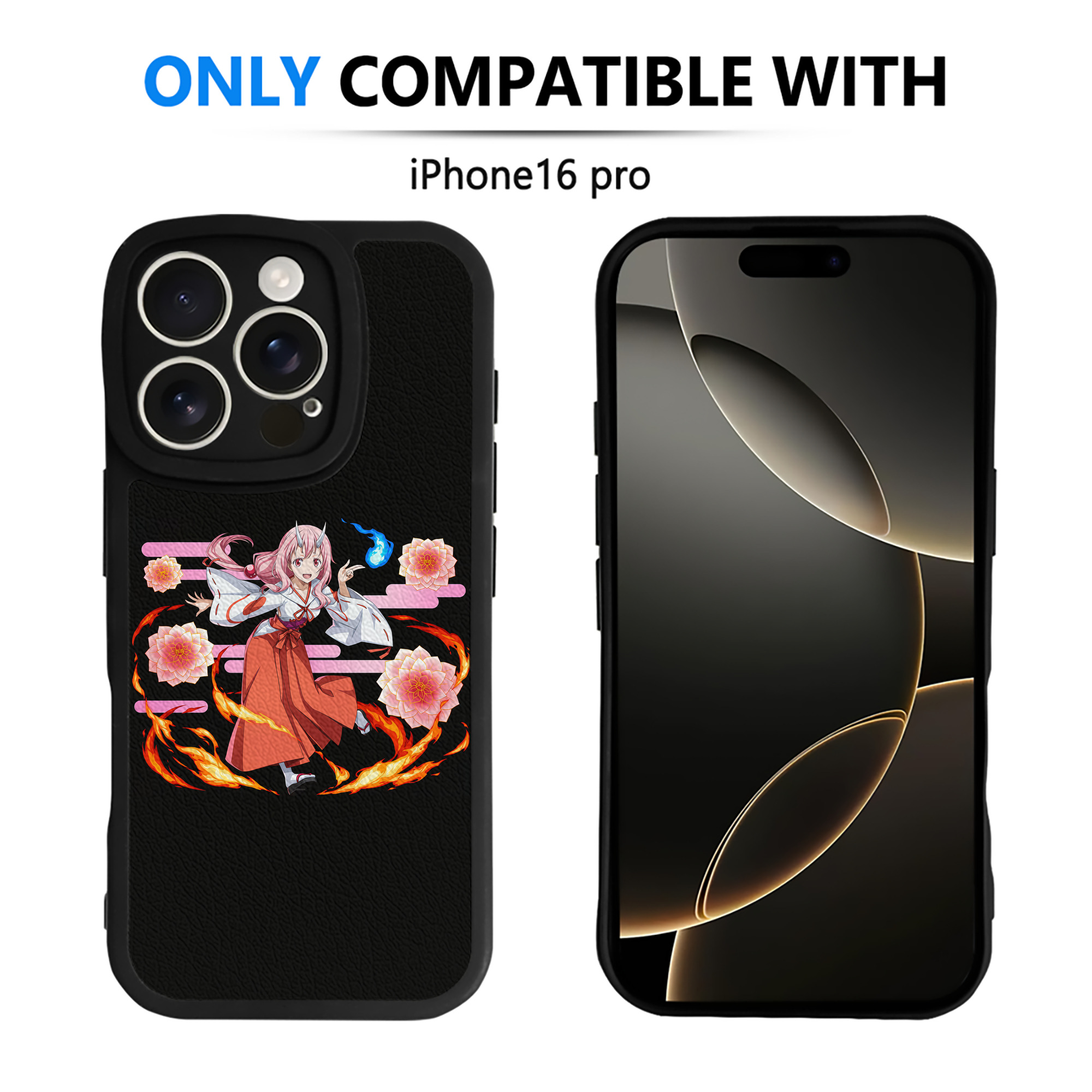 （画像用） 転スラ Regarding Reincarnated to Slime 【iPhone 16シリーズ対応】シリコンスマホケース（レザー調） 材質：シリコン